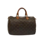 Pre-owned Canvas handbags Louis Vuitton Vintage , Brown , Dames