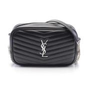 Pre-owned Leather shoulder-bags Saint Laurent Vintage , Black , Dames