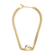 Gouden G Ketting Logo Halsketting Givenchy , Yellow , Dames