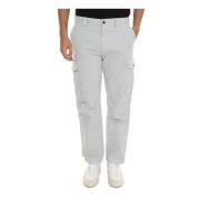 Cargo broek met grote zak Boss , White , Heren