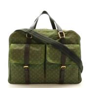 Pre-owned Canvas louis-vuitton-bags Louis Vuitton Vintage , Green , Da...