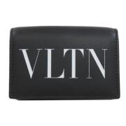 Pre-owned Leather wallets Valentino Vintage , Black , Dames