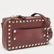 Pre-owned Leather crossbody-bags Valentino Vintage , Red , Dames