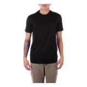 Zwart Logo Voorkant T-shirt Emporio Armani , Black , Heren