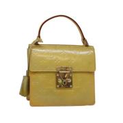 Pre-owned Leather handbags Louis Vuitton Vintage , Yellow , Dames