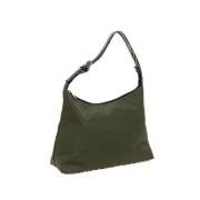 Pre-owned Nylon shoulder-bags Burberry Vintage , Green , Dames