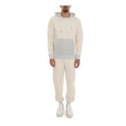 Bicolored Hooded Sports Tracksuit Gran Sasso , Beige , Dames