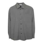 Klassieke Shirt met Oversized Pasvorm American Vintage , Gray , Heren