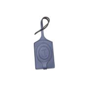 Leren Heren Sleutelhanger Accessoires Trussardi , Blue , Heren