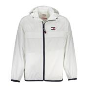 Sportieve Herenjas Wit Nylon Logo Tommy Hilfiger , White , Heren