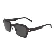 Moderne Onregelmatige Metalen Frame Zonnebril Mykita , Black , Unisex