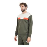 Colorblock Crewneck Sweater Puma , Green , Heren