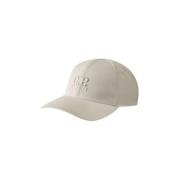 Witte Logo Cap in Gabardine Stof C.p. Company , White , Heren