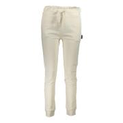 Witte Katoenen Damesbroek met Logo North Sails , Beige , Dames