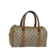 Pre-owned Leather gucci-bags Gucci Vintage , Beige , Dames