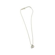 Pre-owned Metal necklaces Dior Vintage , Gray , Dames