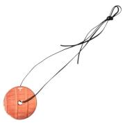 Pre-owned Leather necklaces Hermès Vintage , Orange , Dames