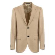 Zijde Kasjmier Beige Jas Corneliani , Beige , Heren