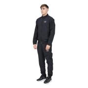 Zwart trainingspak met gestreepte mouwen Emporio Armani EA7 , Black , ...