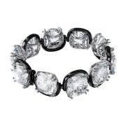 Mysterie Manchet Armband Harmonia Collection I Swarovski , Black , Dam...