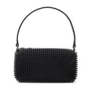 Zwarte Tas met Studs en Logo Alexander Wang , Black , Dames