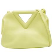 Pre-owned Leather shoulder-bags Bottega Veneta Vintage , Green , Dames