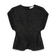 Stijlvolle Gilet Vest voor Mannen Tela , Black , Dames