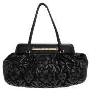 Pre-owned Leather shoulder-bags Valentino Vintage , Black , Dames