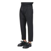 Zwarte Heren Cropped Pantalon Golden Craft , Black , Heren