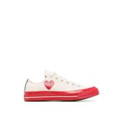 Chuck 70 Sneakers Rood Logo Comme des Garçons , White , Heren