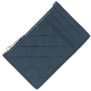 Pre-owned Leather wallets Bottega Veneta Vintage , Blue , Dames