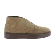 Beige Chukka Sneaker Espresso Tabak Doucal's , Beige , Heren