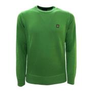 Groene Wollen Trui met Voorlogo RefrigiWear , Green , Heren