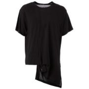 Casual Ronde Hals Half Mouw Shirt Yohji Yamamoto , Black , Heren