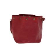 Pre-owned Leather louis-vuitton-bags Louis Vuitton Vintage , Red , Dam...