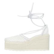 Polyester sandals Bottega Veneta , White , Dames