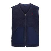 Hi-Pile Fleece Vest Jacket Ralph Lauren , Blue , Heren