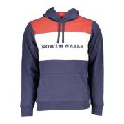 Blauwe Crewneck Sweatshirt met Lange Mouwen en Logo North Sails , Blue...