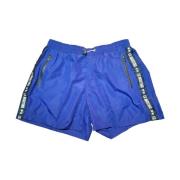 Heren Boxer Zwemkleding met Logo Strepen La Martina , Blue , Heren