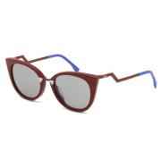 Pre-owned Fabric sunglasses Fendi Vintage , Red , Dames