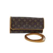 Pre-owned Canvas louis-vuitton-bags Louis Vuitton Vintage , Brown , Da...