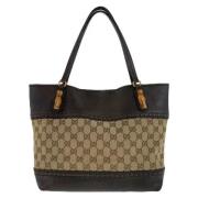 Pre-owned Canvas gucci-bags Gucci Vintage , Brown , Dames