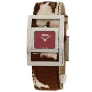 Pre-owned Leather watches Fendi Vintage , Red , Dames