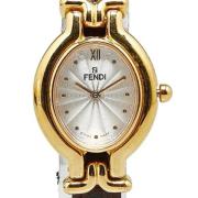 Pre-owned Metal watches Fendi Vintage , Yellow , Dames