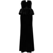 Zwarte Elegante Jurk voor Vrouwen Self Portrait , Black , Dames