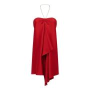 Rode Sweetheart Neckline Kraag Jurk Amen , Red , Dames