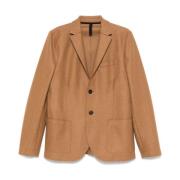 Bruine Wol Knoopjas Harris Wharf London , Beige , Heren