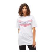 Oversized T-shirt met voorprint Custo Barcelona , White , Dames