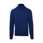 Kleding Shirts Malo , Blue , Heren