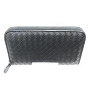 Pre-owned Leather wallets Bottega Veneta Vintage , Black , Dames